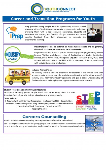 Career & Transitions Programs Flyer